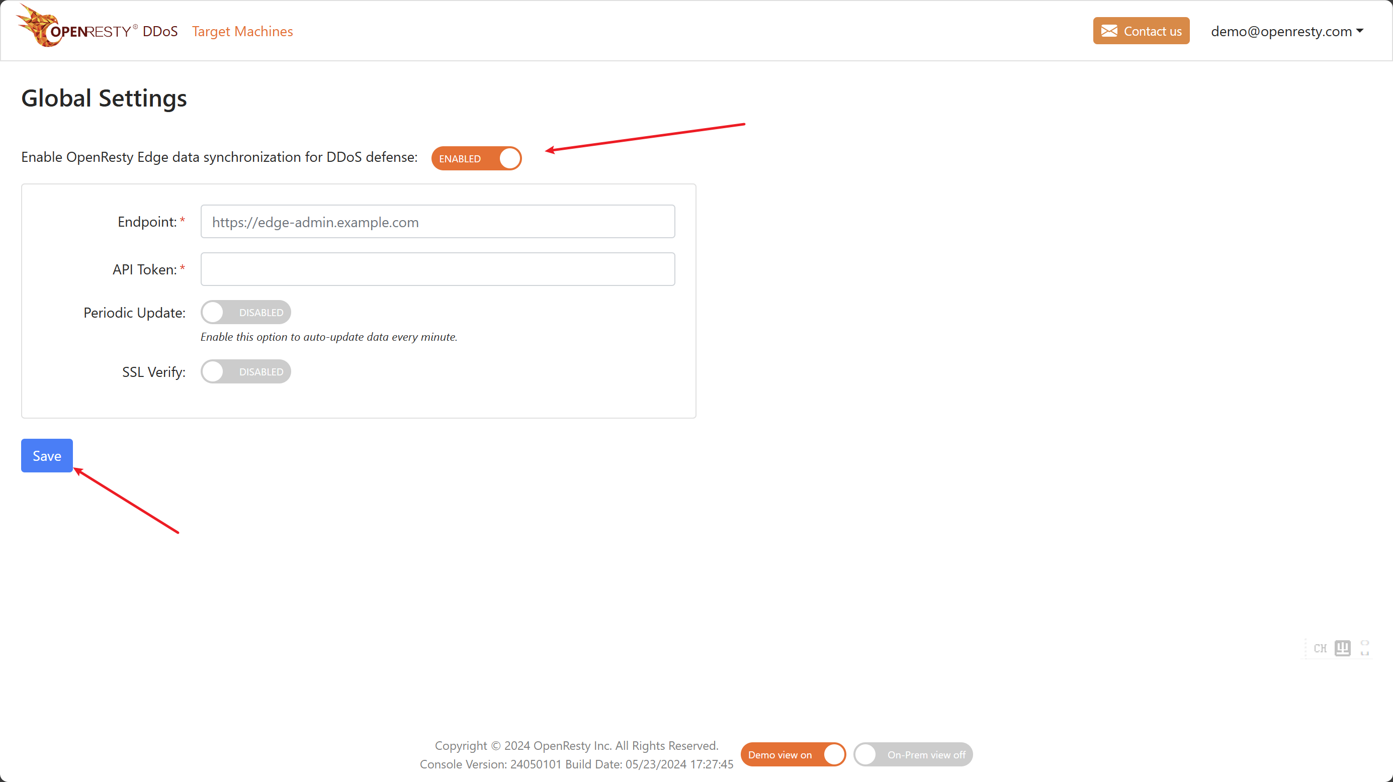 OpenResty DDos™ Global Configuration