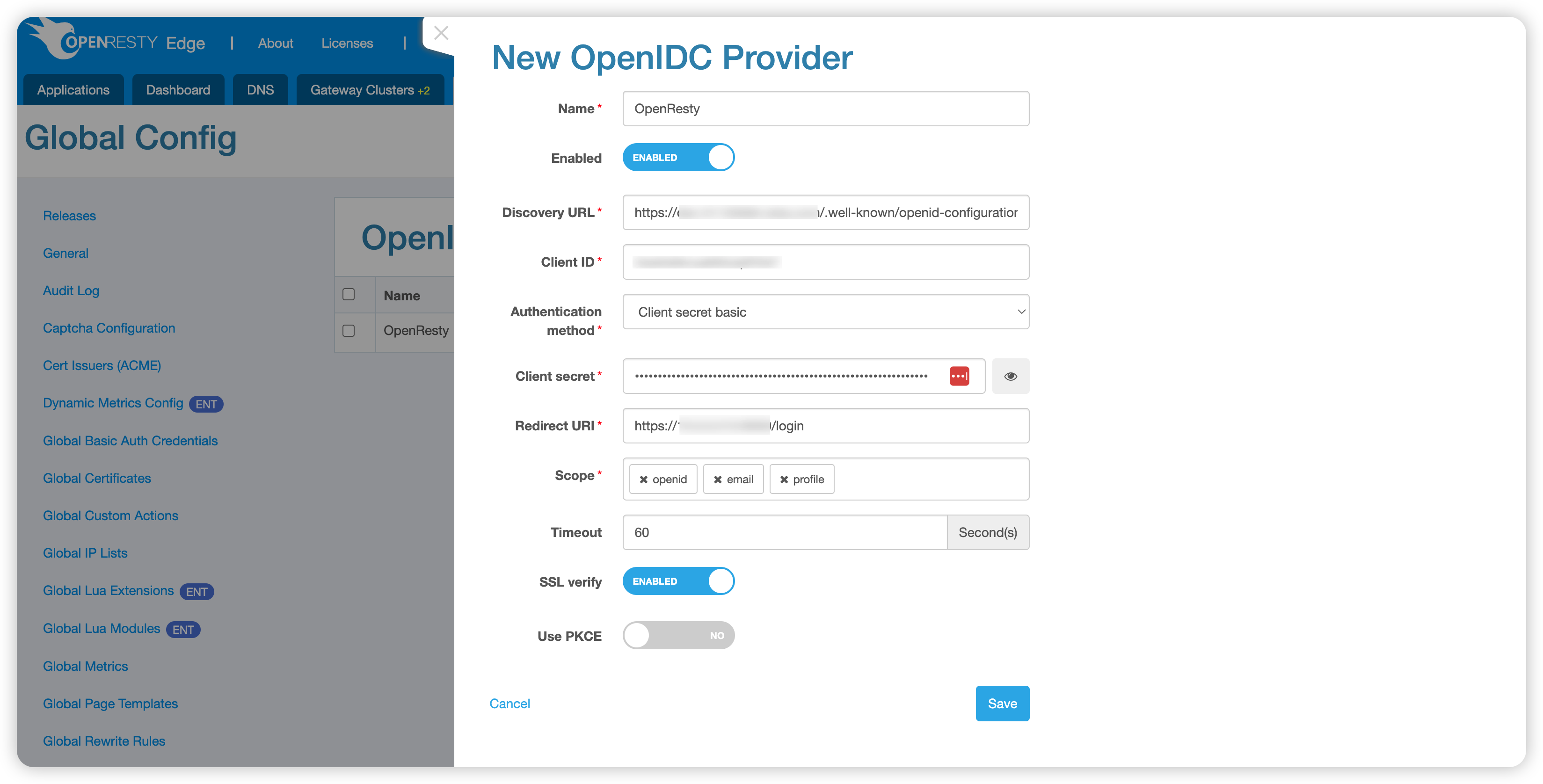 Add OpenIDC Provider